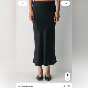 Aritzia Babaton Slip Satin Maxi Skirt